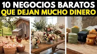 10 NEGOCIOS de BAJA INVERSI&Oacute;N con GANANCIAS ALTAS