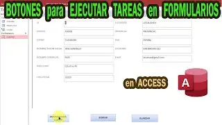 Poner BOTONES en FORMULARIOS ACCESS | Hacer tareas con un ckick