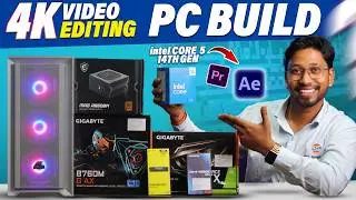 4K Video🎬Editing & Streaming PC Build Under Budget in 2025🔥Best Budget Editing PC Setup🔥Streaming PC
