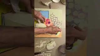 Texture and stencils #stencilart #stencil #arttutorials