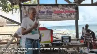 Layag Festival 2014 1st 9 Ball Billiard Tournament (Awarding)