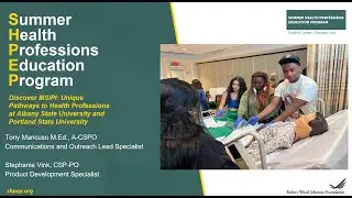 Discover MSIPI: Health Profession Pathways at Albany State University and Portland State University