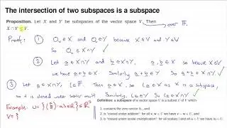 MATH0005 L48: sums and intersections of subspaces