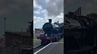 GWR 2807 passing light through watchet station (the west Somerset railway)