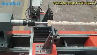 How to use 1000TC 4 GoodCut GC1220WL CNC Wood Lathe Machine 1000TC operation 4