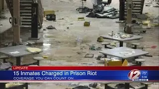 15 inmates charged in Shirley Prison riot