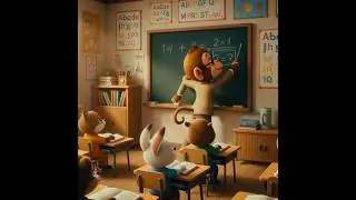 Study Time ❤️   school❤️ #study #shorts #baby #monkey