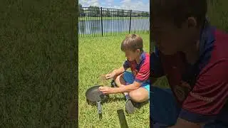 Solar Powered Scrambled Eggs! 🔥 🌞 🥚 🍳  #fyp #viral #solarpowered #sun #scrambledeggs  #florida #heat