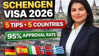 Schengen Visitor Visa 2026 | 5 Tips + 5 Countries with 95% Approval Rate ✨🙏