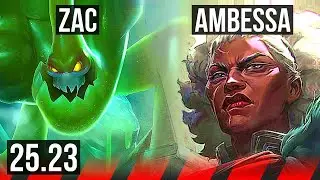 ZAC vs AMBESSA (TOP) | 8/3/12, 500+ games | KR Master | 25.23