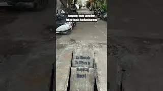 Peak Bangalore: Dangerous Road. Fixed now. #Baadalnanjundaswamy