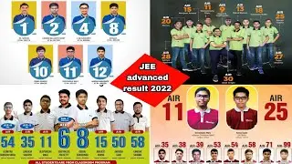 jee advanced result 2022 | top coaching rankers | narayana, allen, resonance, motion