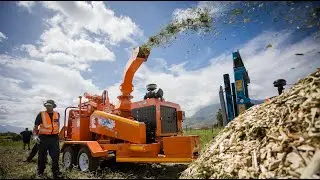 TOMCAT 4300 AFE 300mm 12 inch Wood Chipper 100 Hp Perkins diesel engine-driven product overview