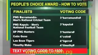 SMS Voting Line Open for People's Choice Award