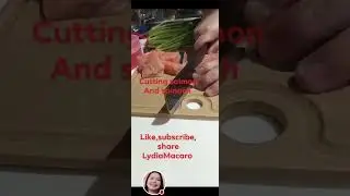 CUTTING SPINACH & SALMON FISH INTO CUBE#livestream #tips #cuttingskills #VIRALVIEWS  #LYDIAMACARO