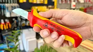 Dao rọc c&aacute;p Knipex 98 52 c&aacute;n bọc c&aacute;ch điện VDE 1000V