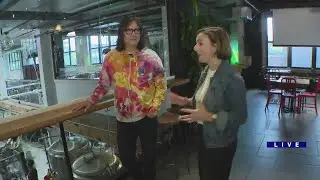 Ana chats with Ed Marszewski at Marz