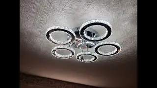 5 Ring Chroom Plafondlamp