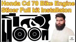 Honda D70 2023 engine complete stickers installation Engine Kit | CD70 2023