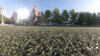 Playing Soccer At Andy Livingstone Park
