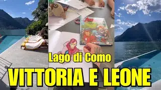 Vittoria e Leone Ferragni sono con Fedez nella loro villa sul lago di Como