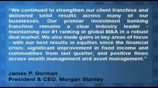 Morgan Stanley Beats Handily On EPS, Misses On Revs