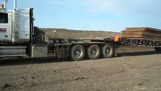 Alberta Oilfield - Rolling Out From Under 60000 lbs