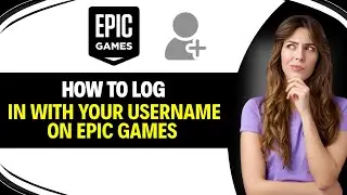 Как войти в систему EPIC GAMES, используя своё имя пользователя (за 2 минуты)