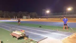 105kgの走り幅跳び　5m35