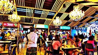 BIG THAI FOOD MARKET - open air food court Near Nonthaburi, Thailand