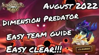 Summoners war: Dimension Predator (4 August 2022) Easy team build!! Easy clear!!
