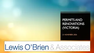 Renovations and Permits in Victoria