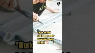 Heavy Duty! Welding Iron Hinges on Special Mesh Doors 🛠️🔥 #ceo #home #homedecoration #shorts