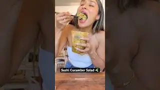 Sushi Cucumber Salad! 🥒 🤤