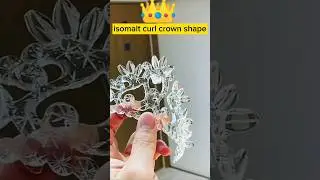 isomalt curl crown shape recipe 👑👍 #chefsspecial #shortvideo #reels #shortsvideo #isomalt #crown