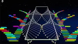 17Minute Hypnotic 3D Pendulum Wave |Polyrhythmic Ambient Music for Deep Focus & Relaxation