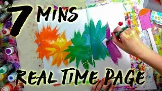 7 Minute Real Time Art Journal Page Process