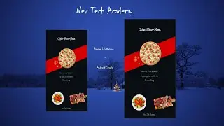 How to developed Food Delivery App UI Design | Android UI |Adobe Illustrator | New Tech Academy