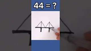 44=?🤨#มันคือ#what​this​ วาดรูปจากเลข44 Drawing​ from no44#fun​#funny