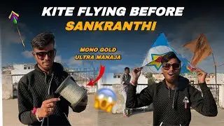 Kite Flying 🪁 Before Sankranthi ll Mono Gold Ultra Manjha ll #kite2026 #hyderabad#dhoolpet#kite#kite