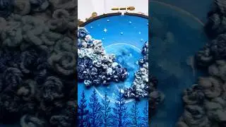 Watercolor embroidery #art #embroidery