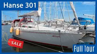 Hanse 301 zu verkaufen - Rundgang durch die Segelyacht (VERKAUFT)