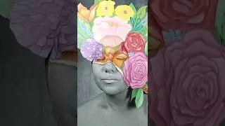 One, two, three #makeupart #flowers #makeup #crazymakeup