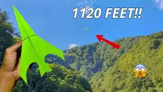 How to make a paper airplane that flies fast, reaching 1,220 feet
