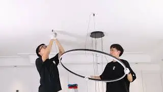 How to install Ring Modern LED 4 Ring Chandelier Light