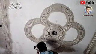 New Simple Pop Design For Rooms Fan box design making process | Pop Design
