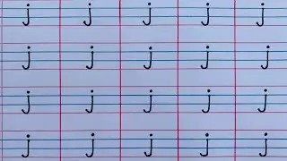 Learn to write small j | Lowercase letters for kids|Smallletter alphabets writing|Alphabets learning