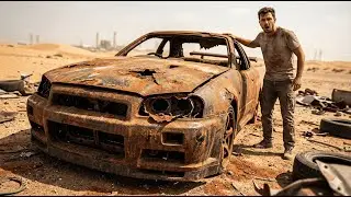 Nissan Skyline R34 GT-R Restoration - Found in Dubai Desert