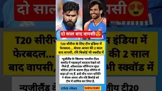 T20 Series Team India में बड़ा फेरबदल | 2 साल बाद Shreyas Iyer की वापसी🥰 | Ravi Bishnoi IN #shorts
