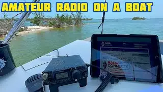 Ham Radio and long distance communication on a boat - Field Day 2025